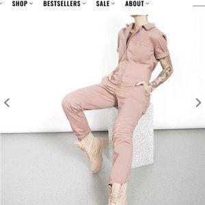 Wildfang "The Essential" Coral Coveralls